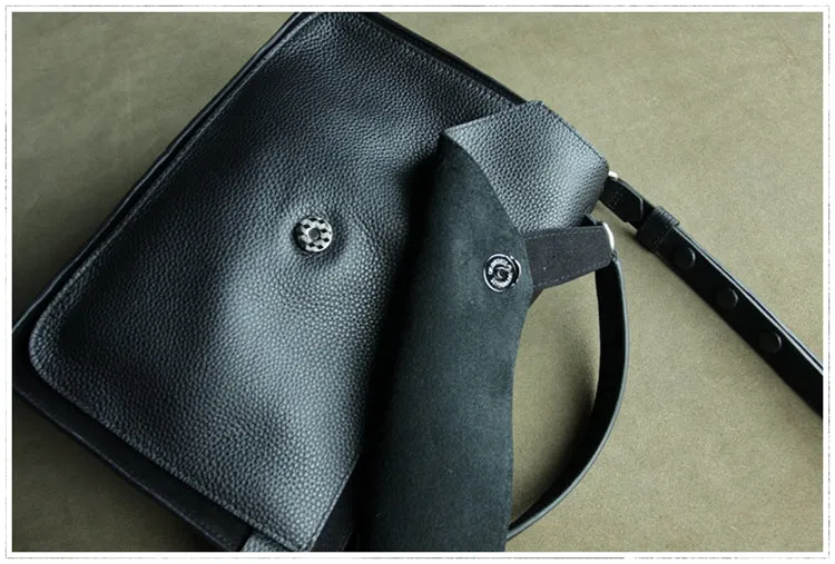 Cute Dark Gray Leather Womens Satchel Handbag Satchel Shoulder Bag Mini Satchel Bag for Women