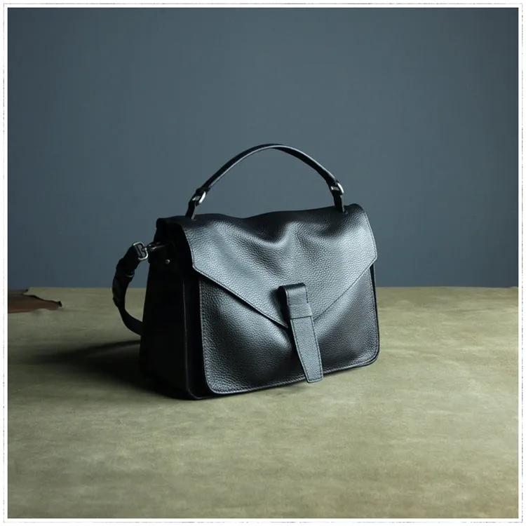 Cute Gray Mini Leather Womens Satchel Handbag Small Satchel Shoulder Bag Small Satchel Bag for Women