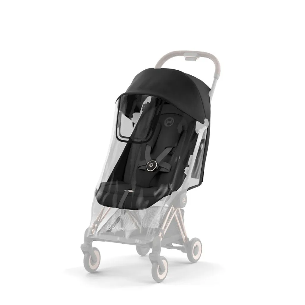 CYBEX COYA Ultra-compact Pushchair with Matt Black Frame - Peach Pink