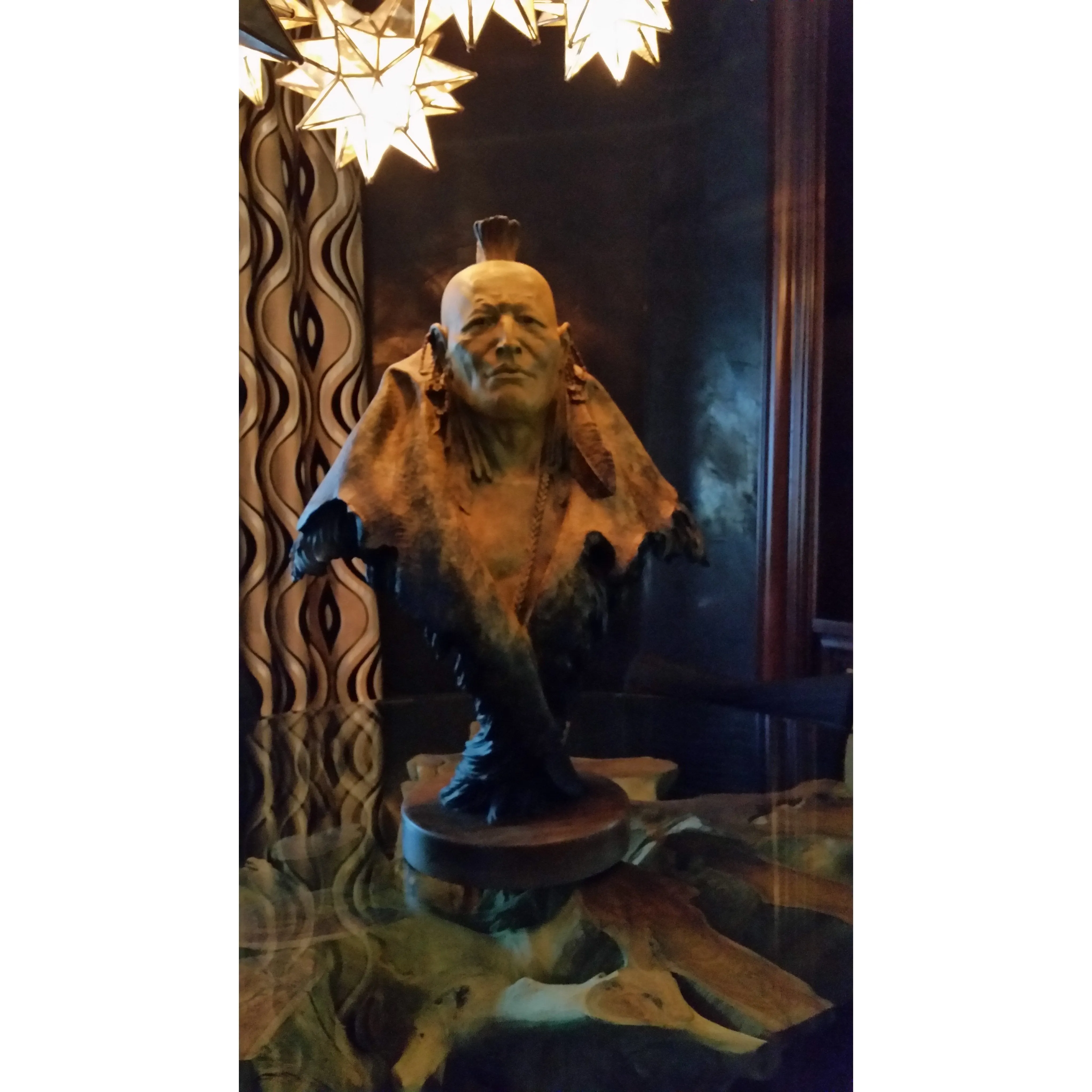 Dan Garrett "Grasslands Warrior" Bronze on Sculpture