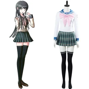 Danganronpa 3 SAYAKA MAIZONO Women Uniform Dress Outfit Cosplay Costume Halloween Carnival Costume