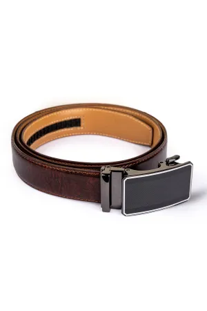 Dark Brown Leather Belt