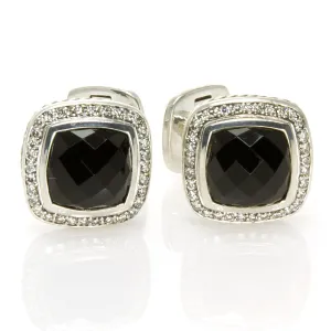 David Yurman Albion Black Onyx & Diamond Cufflinks