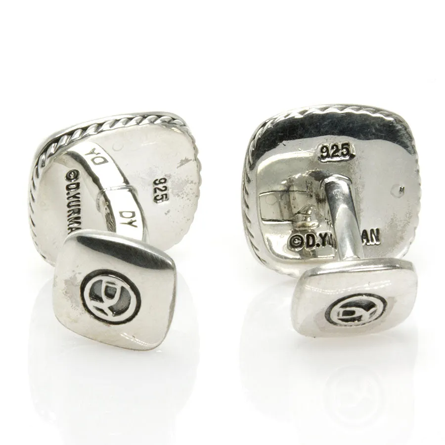 David Yurman Albion Black Onyx & Diamond Cufflinks