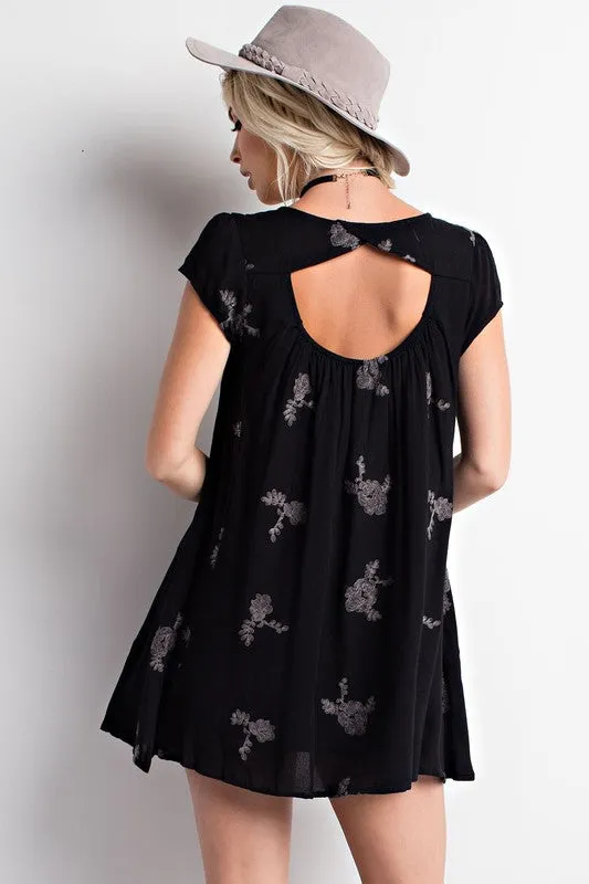 DELILAH EMBROIDERED DRESS