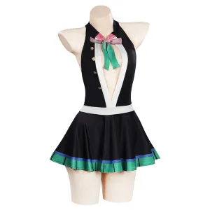 Demon Slayer Kanroji Mitsuri Cosplay Costume Swimwear Outfits Halloween Carnival Suit