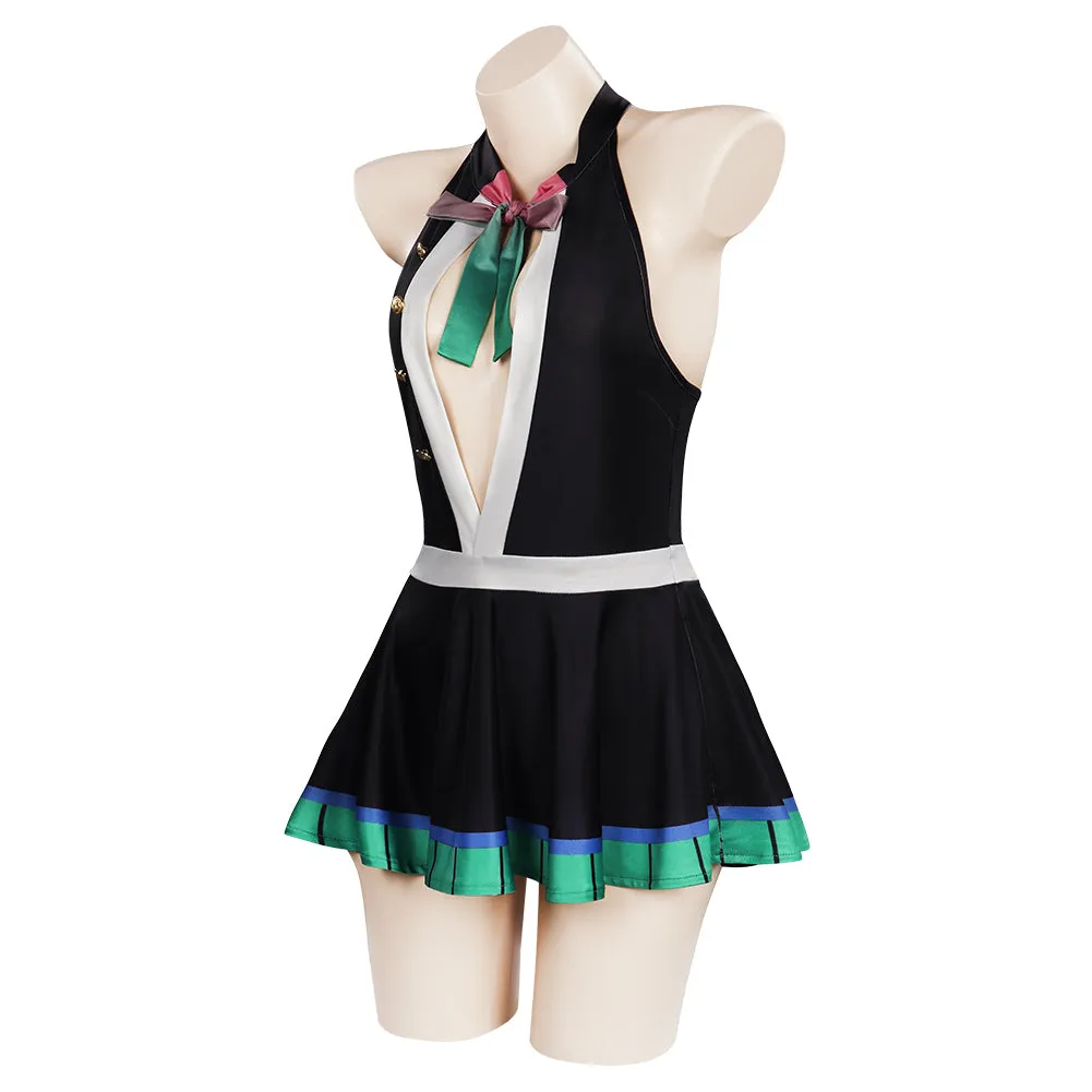 Demon Slayer Kanroji Mitsuri Cosplay Costume Swimwear Outfits Halloween Carnival Suit
