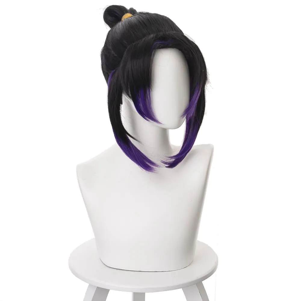 Demon Slayer Shinobu Kochō Anime Character Cosplay Wig Heat Resistant Synthetic Hair