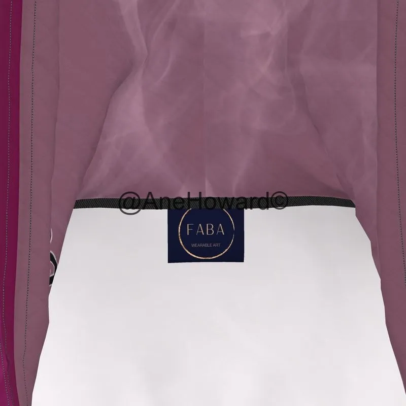 Designer Hoodie Dress Pink Smoke