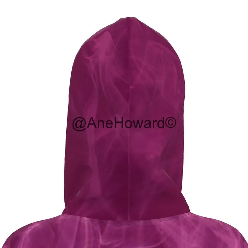Designer Hoodie Dress Pink Smoke