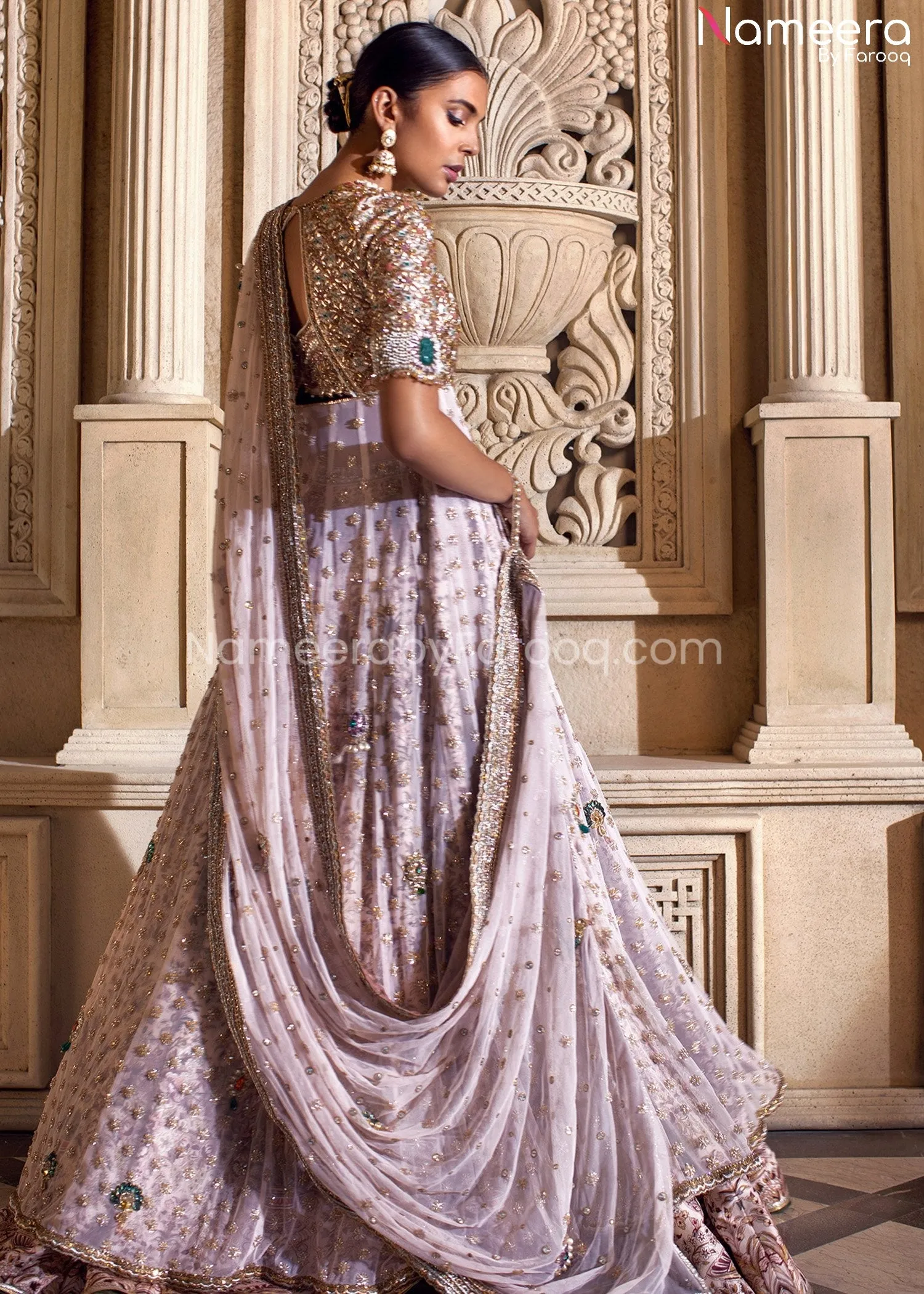Designer Lehenga Bridal with Open Maxi Online #BB284