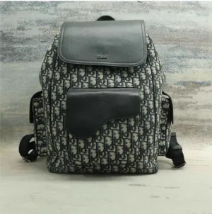 Dior Navy & Black Cloth Backpack