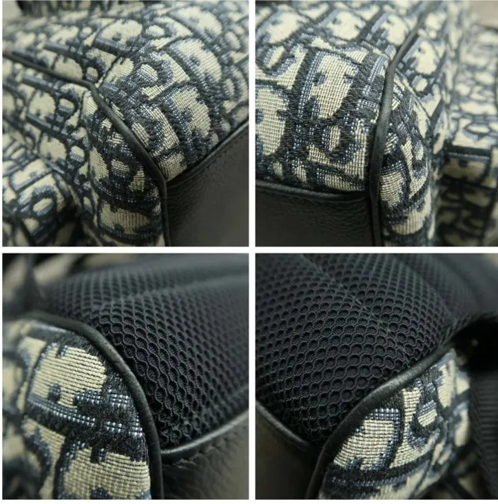 Dior Navy & Black Cloth Backpack
