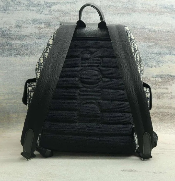 Dior Navy & Black Cloth Backpack