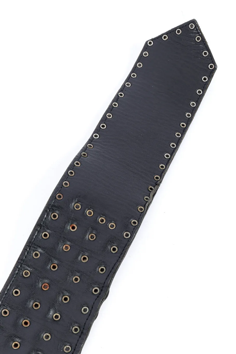 Disc Stud Leather Belt