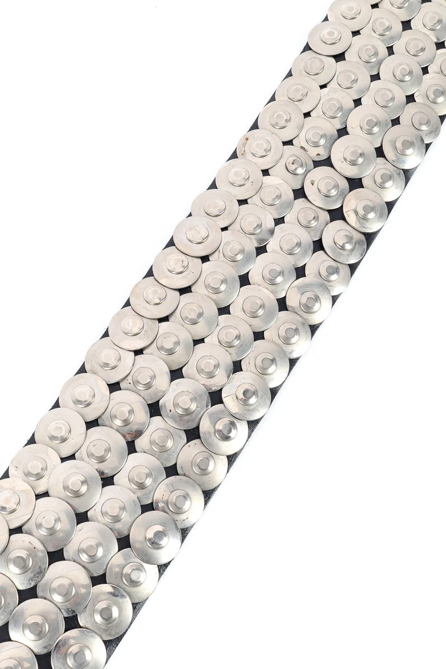 Disc Stud Leather Belt