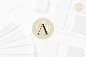 DIY AW Designer Brand Logo Canva Template