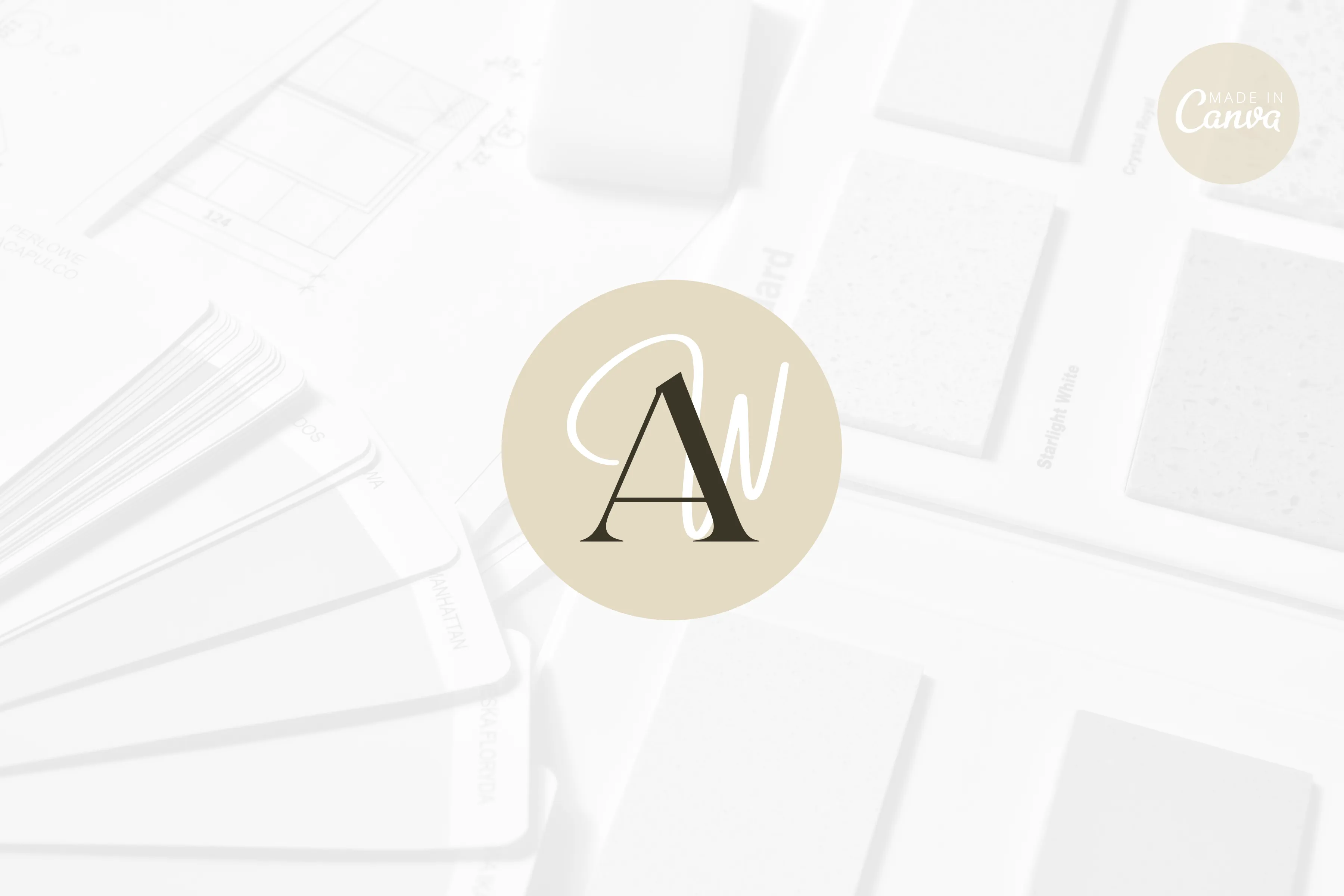 DIY AW Designer Brand Logo Canva Template