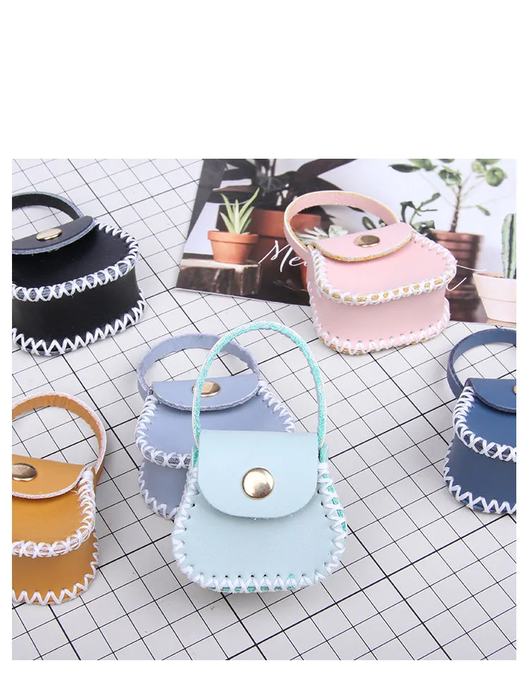 DIY Leather Coin Pouch Kits DIY Leather Mini HandBag Kit DIY Black Leather Projects DIY Leather Pouch Kit
