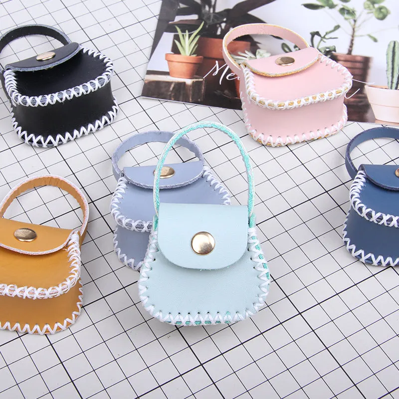 DIY Leather Coin Pouch Kits DIY Leather Mini HandBag Kit DIY Black Leather Projects DIY Leather Pouch Kit