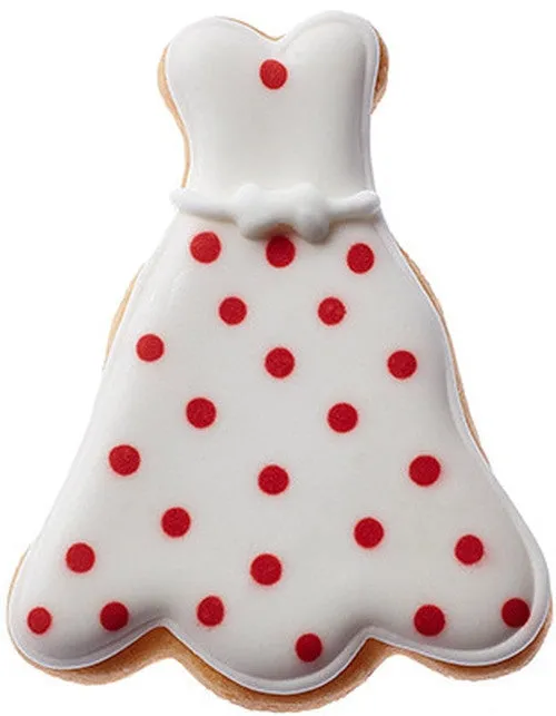 Dress Cookie Cutter with Waist Detail 7cm