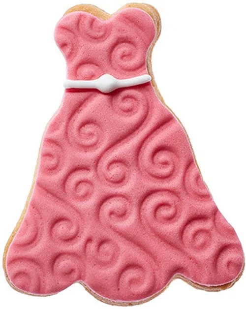 Dress Cookie Cutter with Waist Detail 7cm
