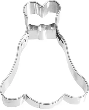 Dress Cookie Cutter with Waist Detail 7cm
