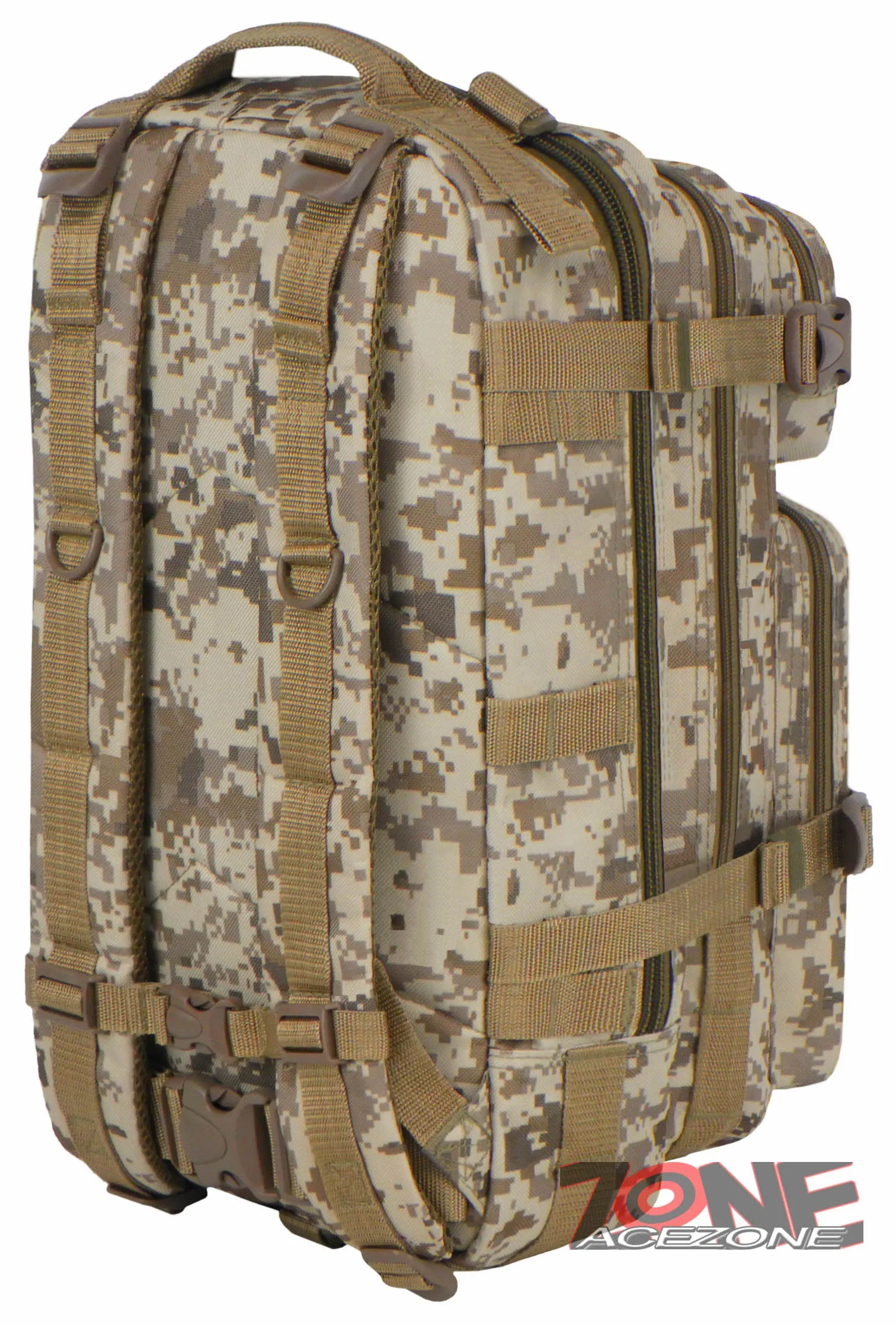 East West USA Tactical Molle Military Assault Hunting Backpack RTC502L TAN ACU