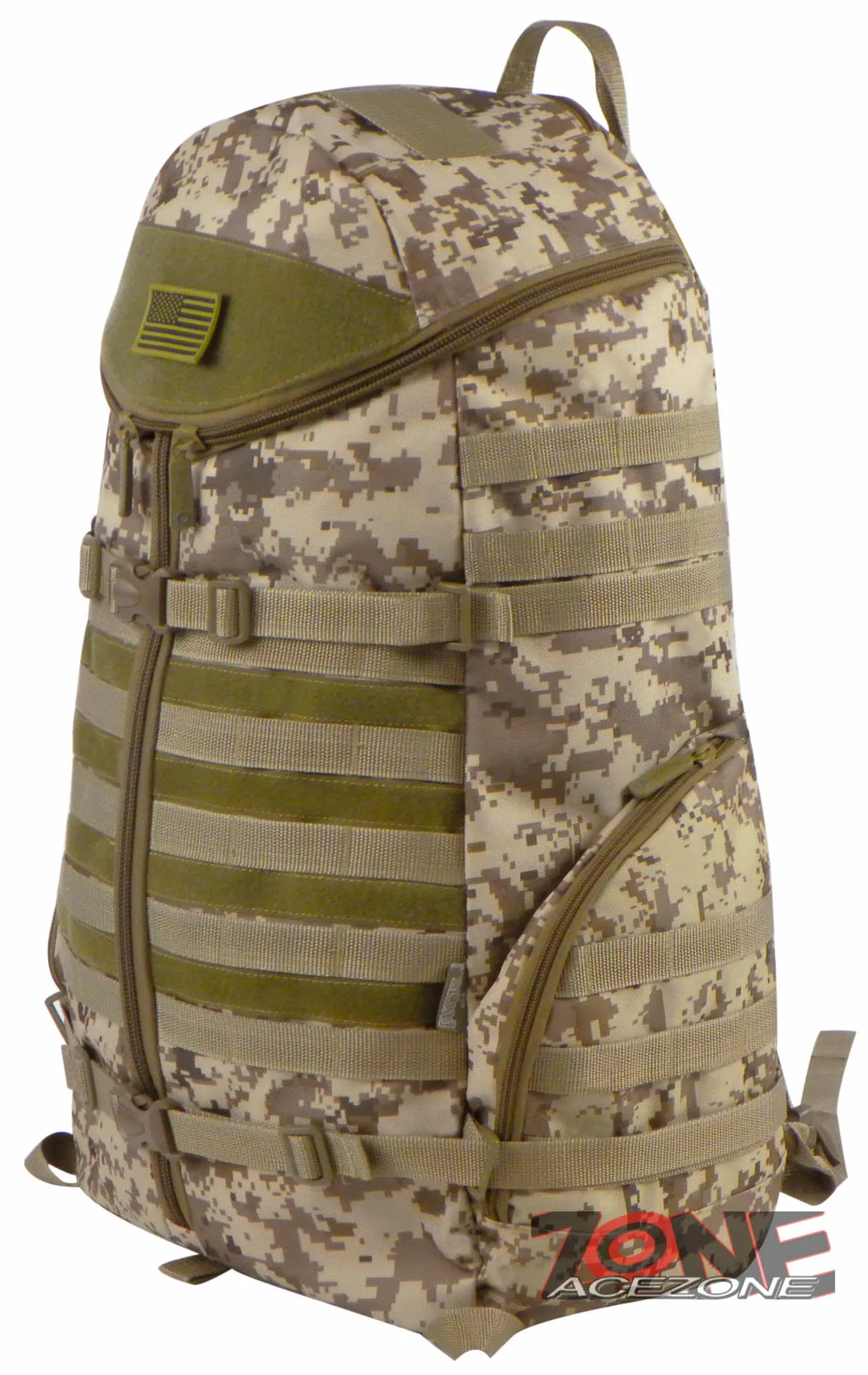 East West USA Tactical Molle Military Assault Hunting Backpack RTC516 TAN ACU
