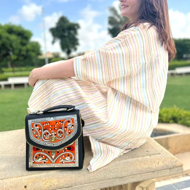 Electric Orange Handbag
