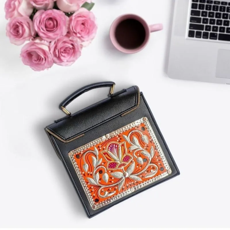 Electric Orange Handbag