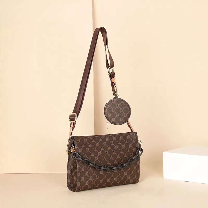 Ellovado Designer Shoulder Luxury Messenger Crossbody Leather Handbag