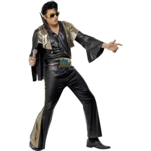 Elvis Costume Black & Gold