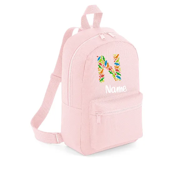 Embroidered Dinosaur Backpack