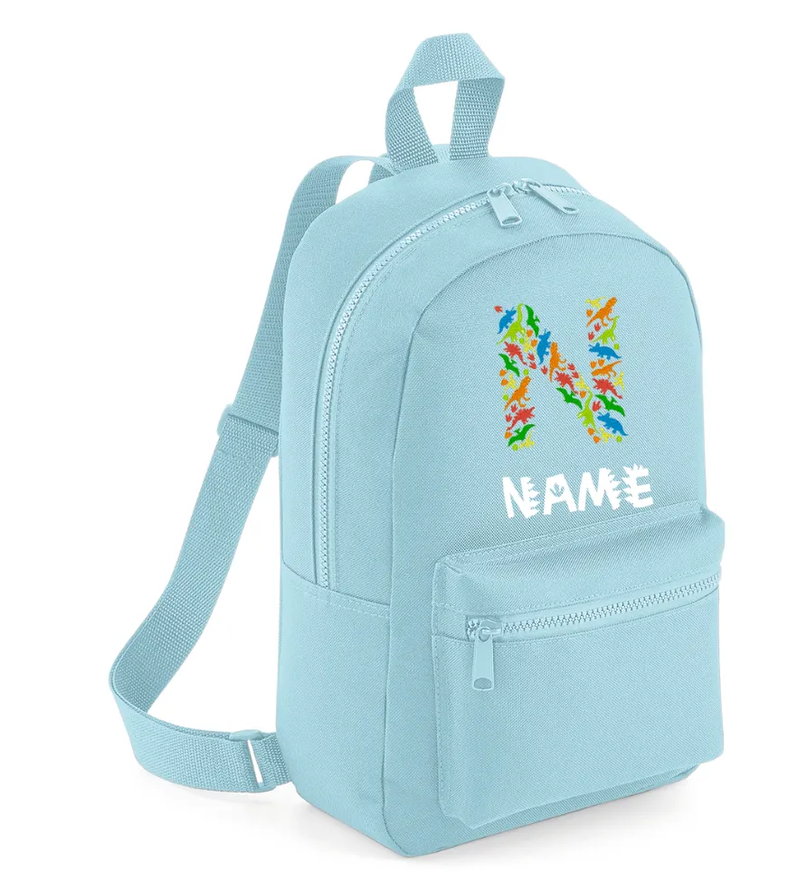 Embroidered Dinosaur Backpack