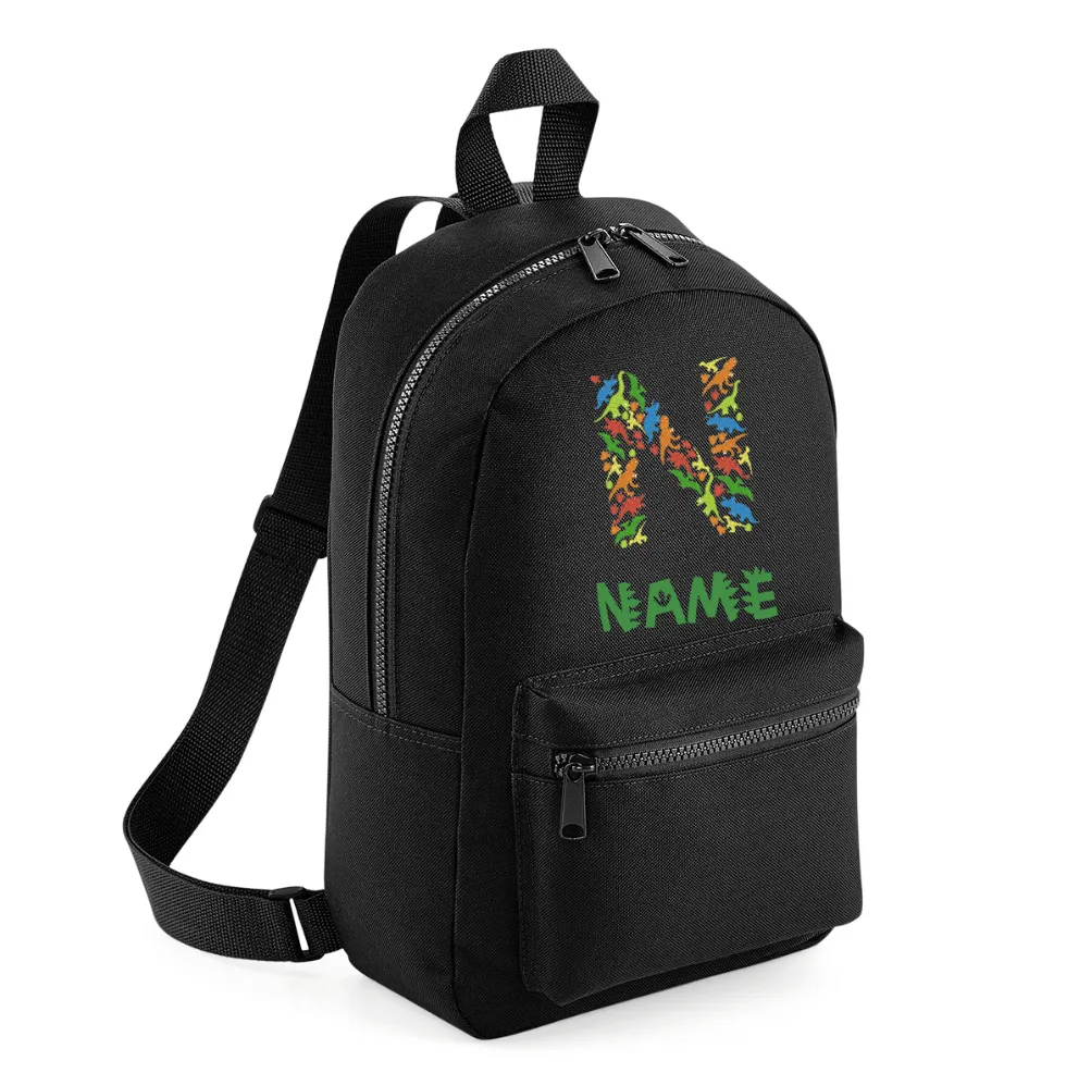 Embroidered Dinosaur Backpack