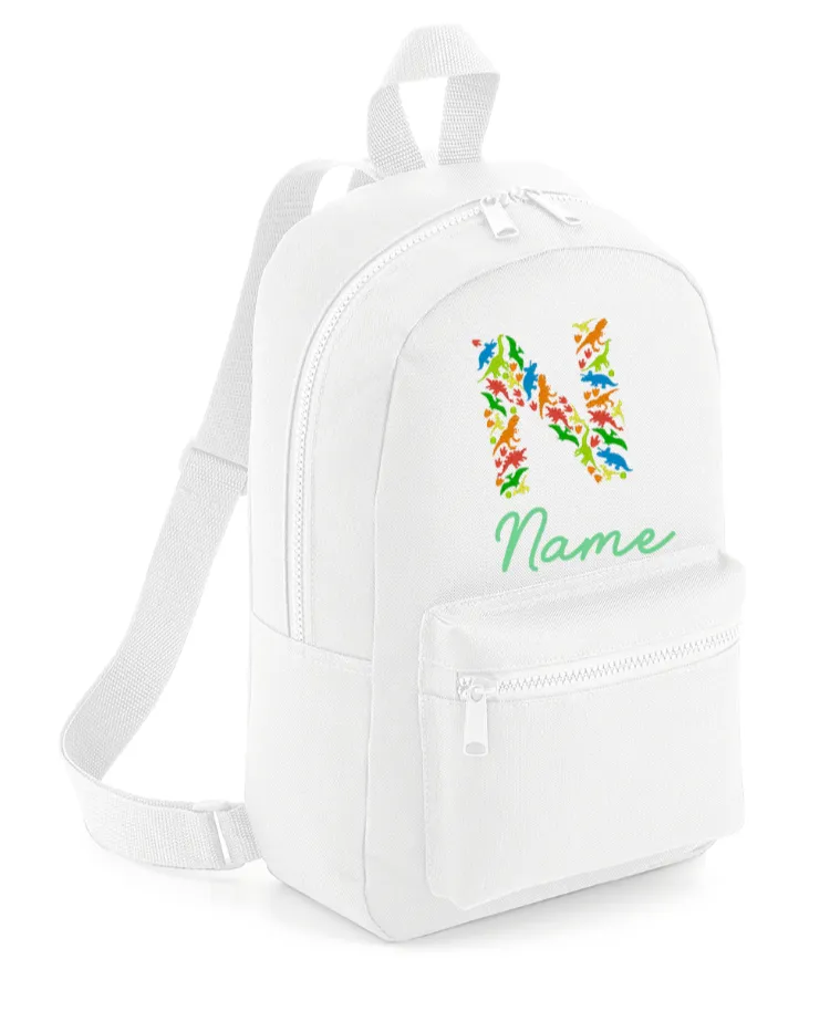 Embroidered Dinosaur Backpack