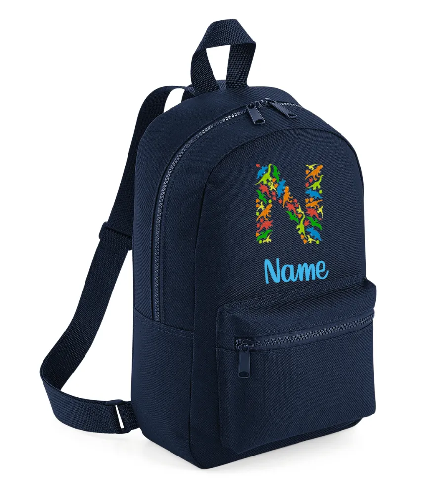 Embroidered Dinosaur Backpack