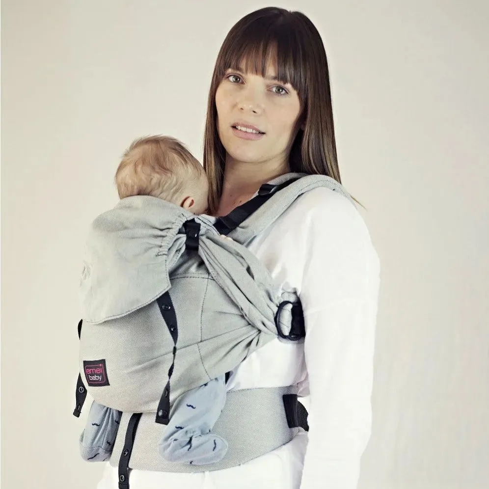 Emeibaby Wrap Conversion Toddler  Carrier - Full Grey