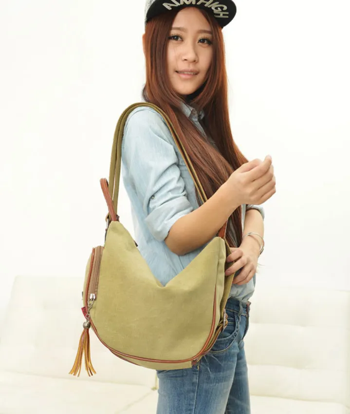 Emery - Vegan Womens Vintage Canvas Backpack
