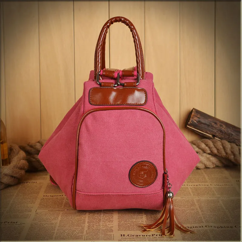Emery - Vegan Womens Vintage Canvas Backpack