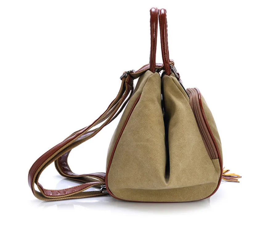 Emery - Vegan Womens Vintage Canvas Backpack
