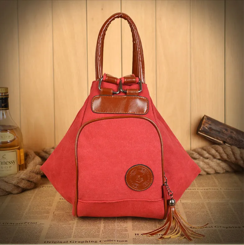 Emery - Vegan Womens Vintage Canvas Backpack
