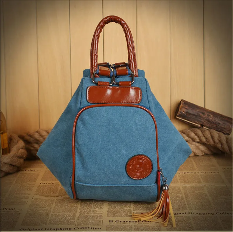 Emery - Vegan Womens Vintage Canvas Backpack