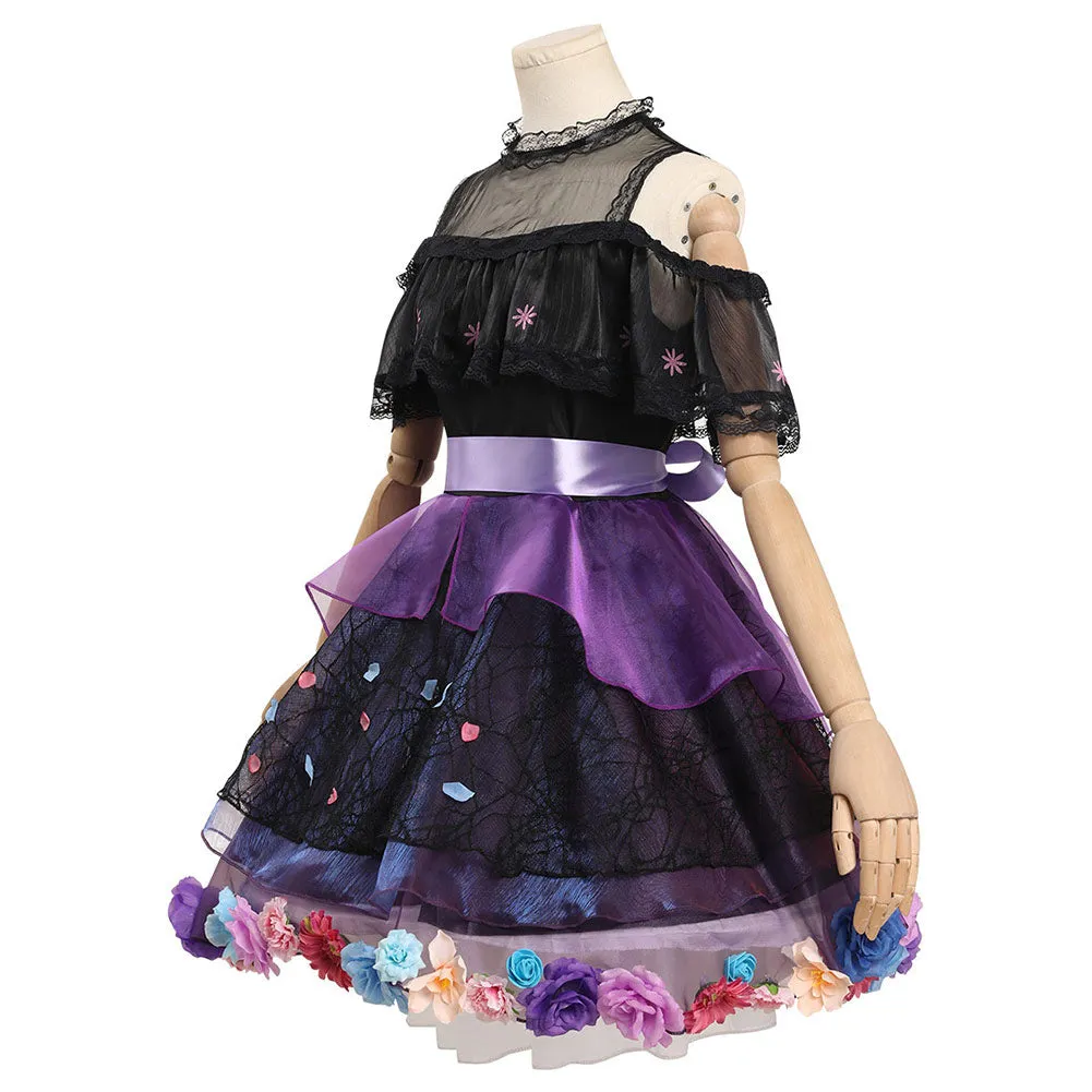 Encanto Isabella Cosplay Costume Witch Dress Outfits Halloween Carnival Suit