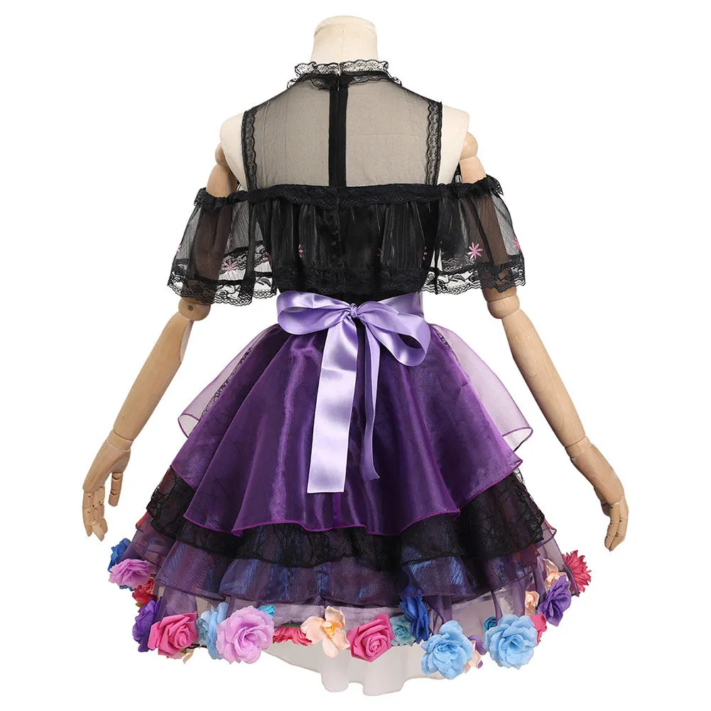 Encanto Isabella Cosplay Costume Witch Dress Outfits Halloween Carnival Suit