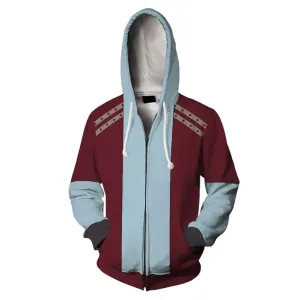 End Game Movie Character Fat Thor Cosplay Adult Hoodie 3D Printed Hooded Men Women Zip Up Sweatshirt