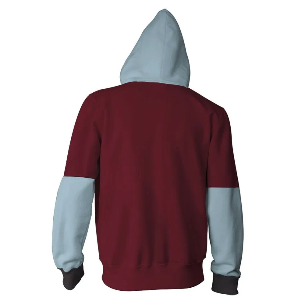 End Game Movie Character Fat Thor Cosplay Adult Hoodie 3D Printed Hooded Men Women Zip Up Sweatshirt