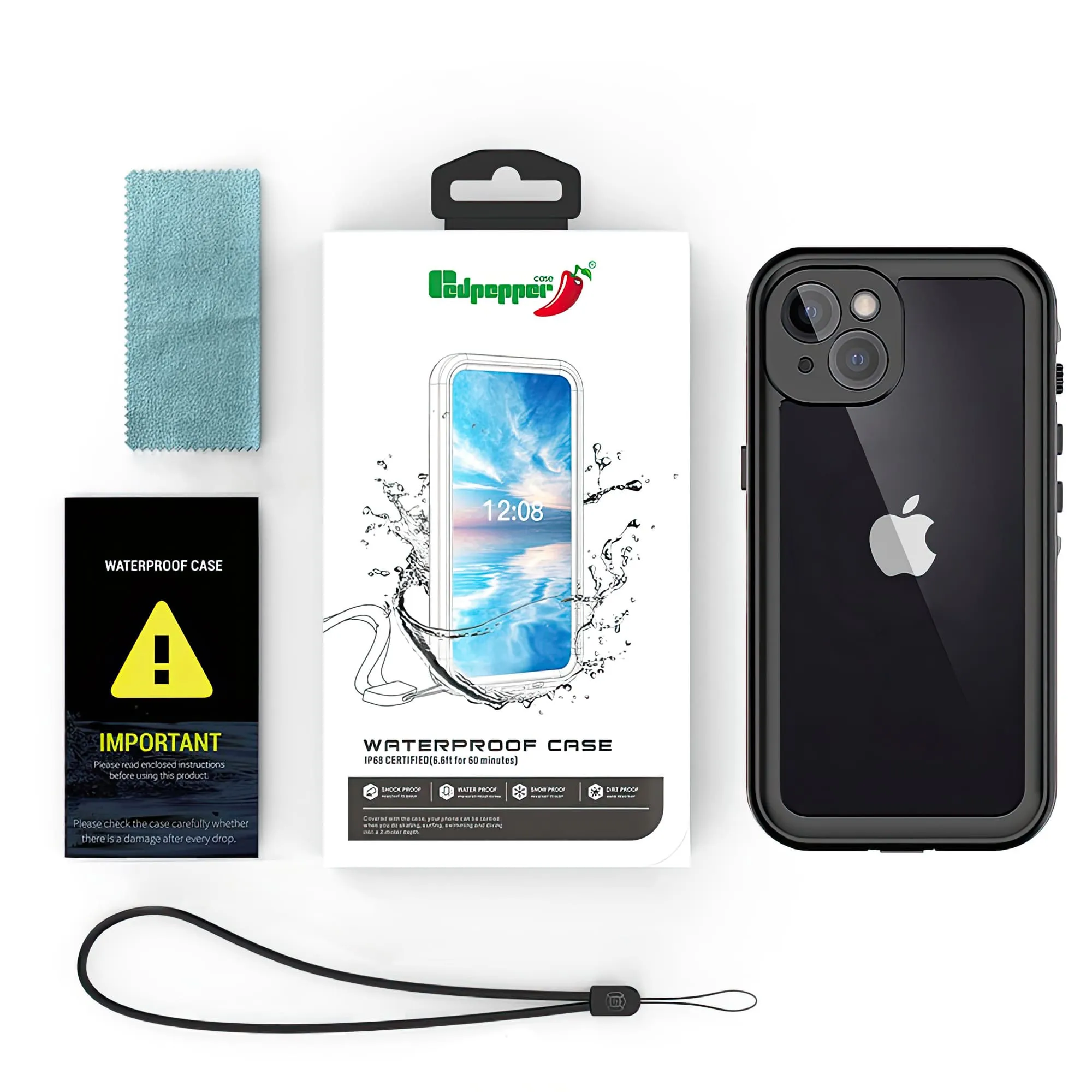 Etui Wodoodporne Redpepper® - iPhone 12 Mini