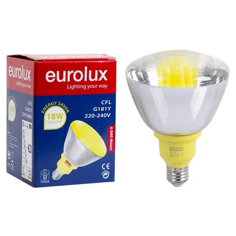 Eurolux Reflector 18W E27 G181Y Yellow